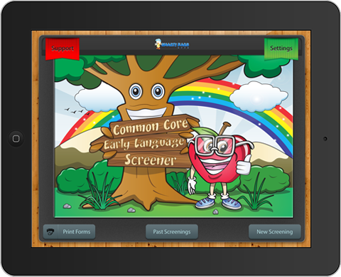 Common Core Early Language Screener App for speech therapyspeech therapy screening apps
