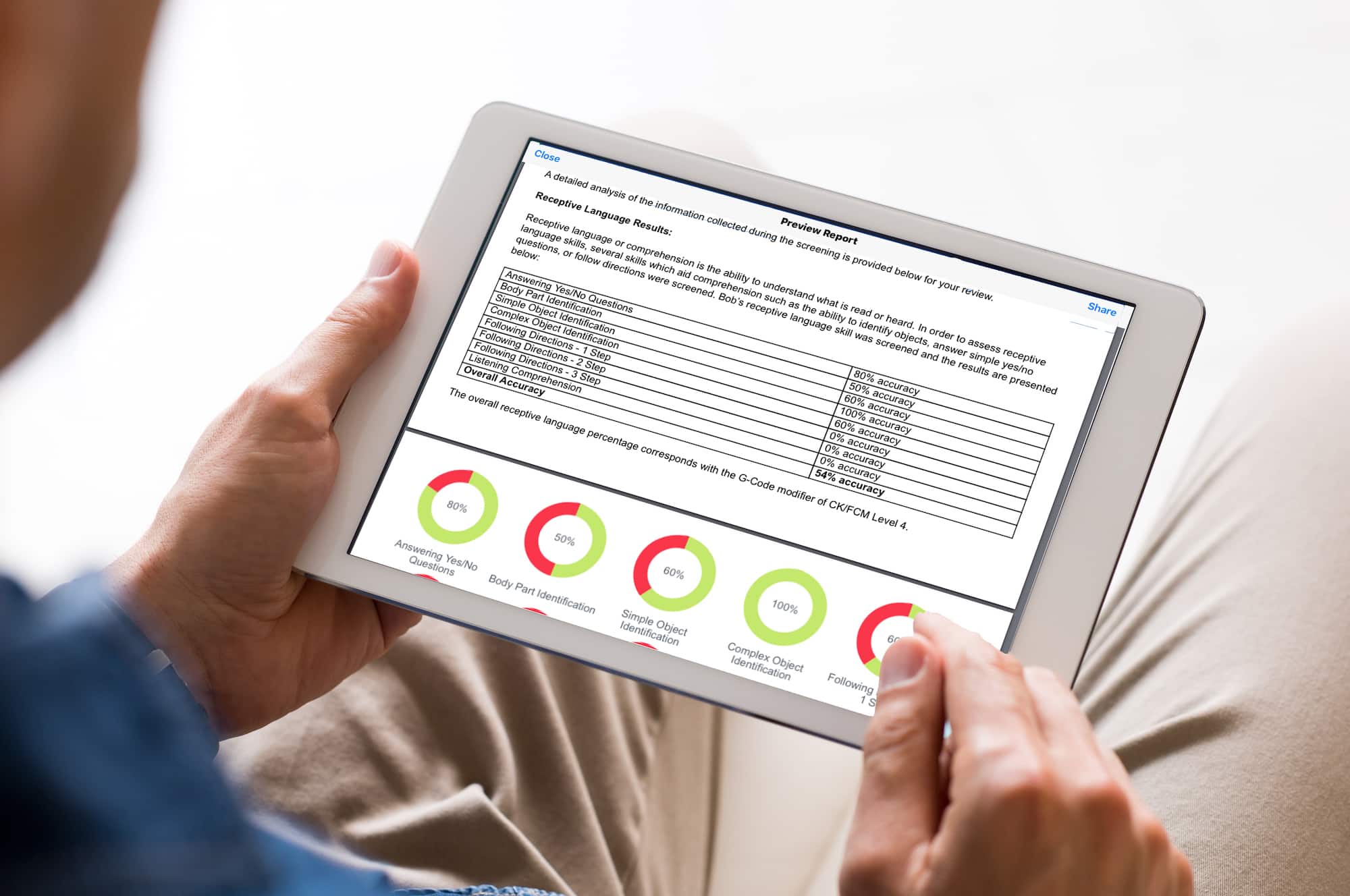 Aphasia Screening for speech therapists