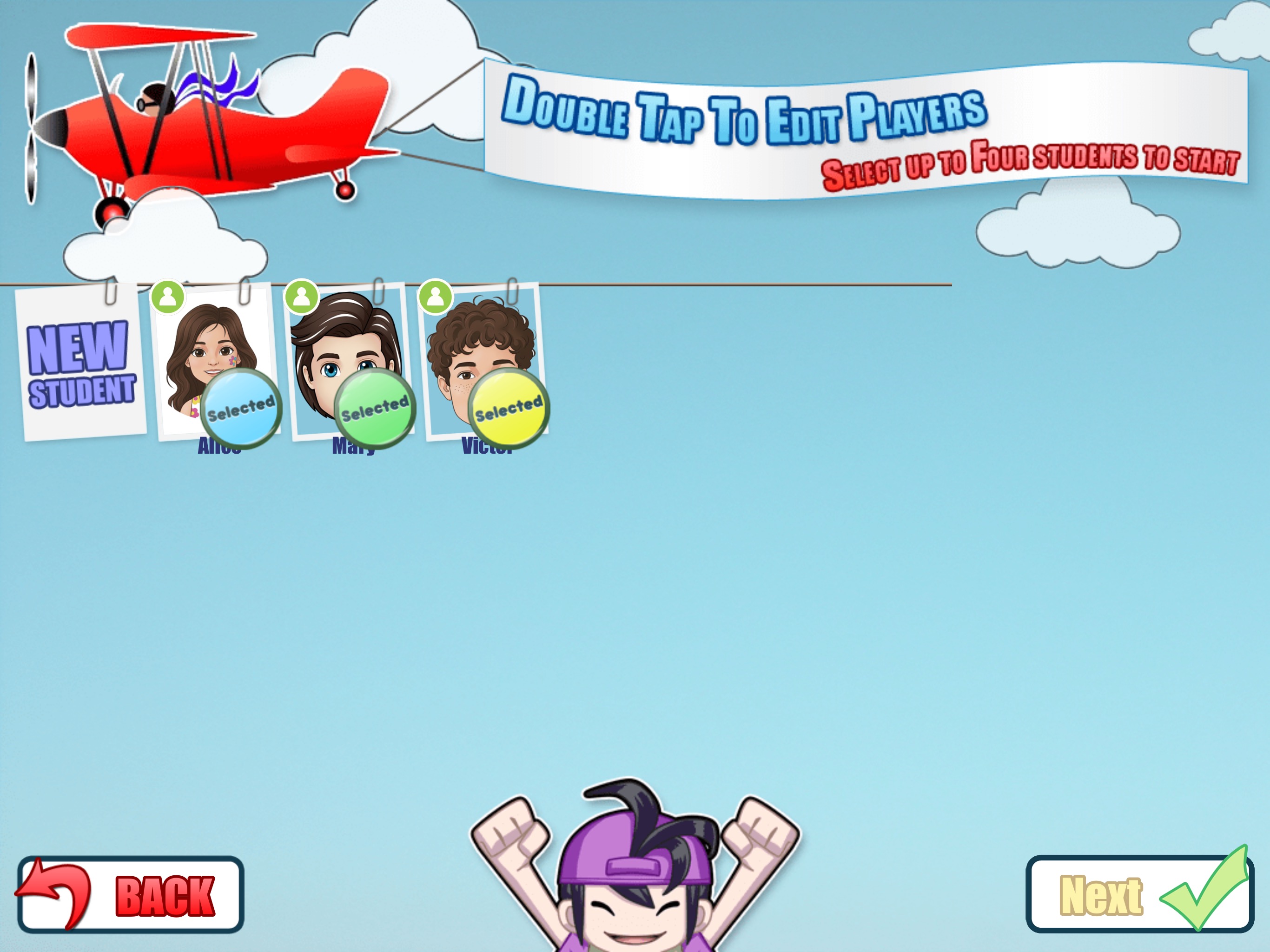 Student Avatar Selection